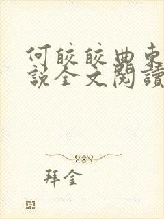 何皎皎曲东黎小说全文阅读