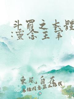 斗罗之本体武魂:灵念主宰