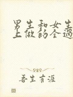 男生和女生在床上做的全过程