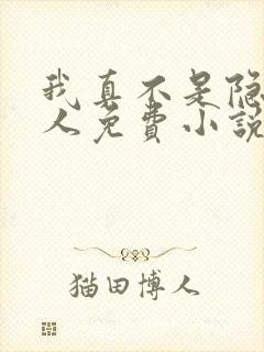 我真不是隐世高人免费小说