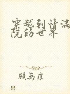 穿越到情满四合院的世界