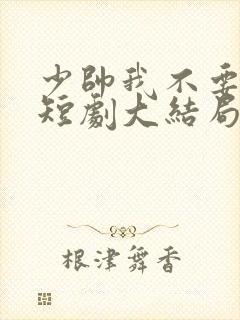 少帅我不要你了短剧大结局