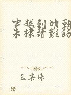 穿越到明朝,帮朱棣靖难的小说