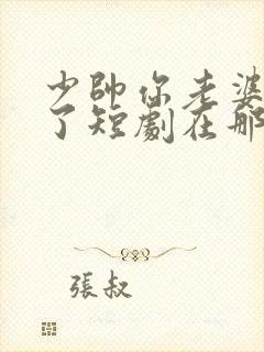 少帅你老婆又跑了短剧在那看