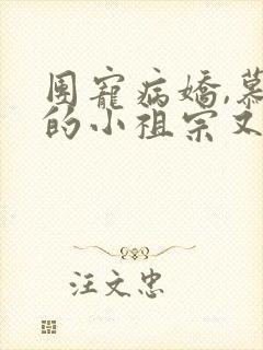 团宠病娇,慕少的小祖宗又凶又撩免费阅读