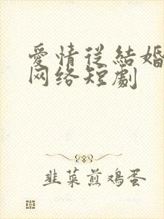 爱情从结婚开始网络短剧
