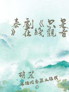 泰剧《只是朋友》在线观看完整版