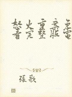 怒火重案免费观看完整版电影国语