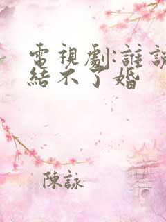 电视剧:谁说我结不了婚