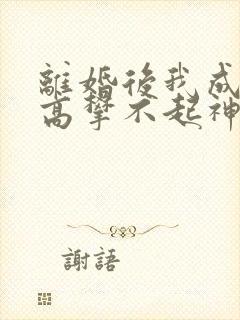 离婚后我成前妻高攀不起神