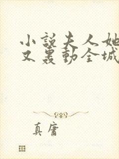 小说夫人她马甲又轰动全城了整版全文下载