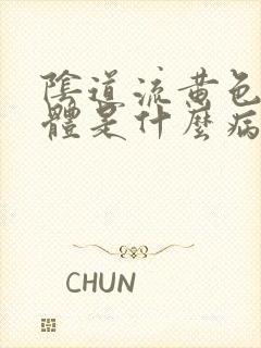 阴道流黄色的液体是什么病