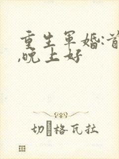 重生军婚:首长,晚上好