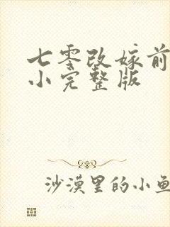 七零改嫁前夫发小完整版