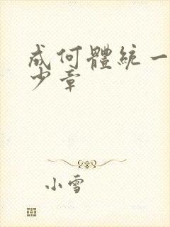 成何体统一共多少章