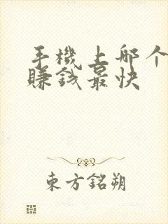 手机上哪个软件赚钱最快