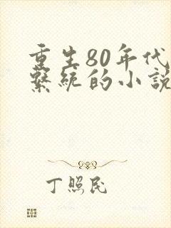 重生80年代有系统的小说