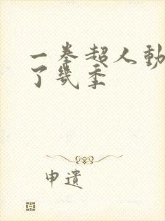 一拳超人动漫出了几季