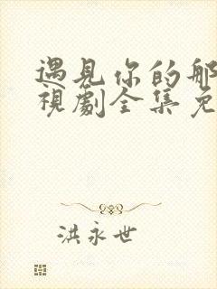 遇见你的那天电视剧全集免费播放