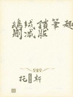 鹅绒锁笔趣阁无删减版