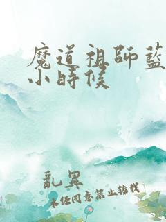 魔道祖师蓝忘机小时候