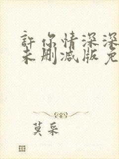 许你情深深似海未删减版免费阅读