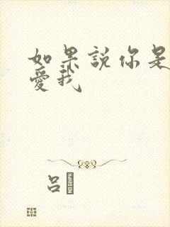 如果说你是真的爱我