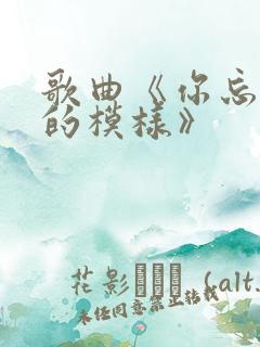 歌曲《你忘掉我的模样》