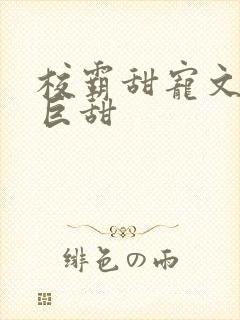 校霸甜宠文推荐巨甜