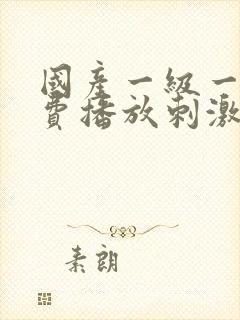 国产一级一片免费播放刺激