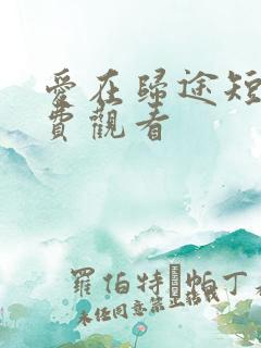 爱在归途短剧免费观看