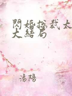 闪婚总裁太霸道大结局