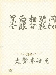 黑白相间网游之全服公敌txt下载