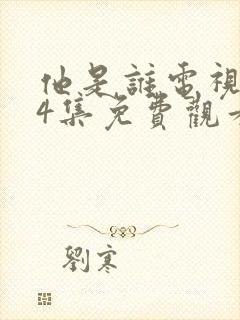 他是谁电视剧24集免费观看