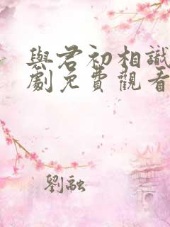 与君初相识电视剧免费观看全集西瓜