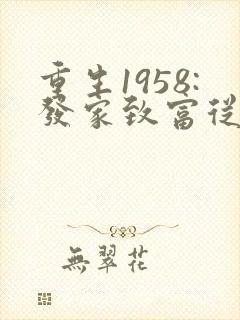 重生1958:发家致富从南锣鼓巷开始电子书