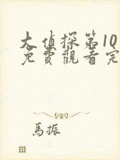 大侦探第10季免费观看完整版