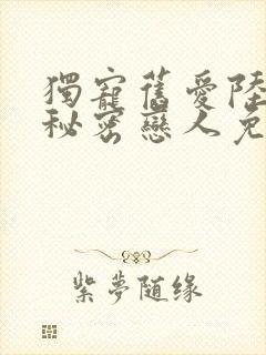 独宠旧爱陆少的秘密恋人免费阅读