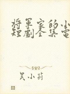 将军家的小娘子短剧全集电视剧