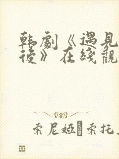 韩剧《遇见你之后》在线观看