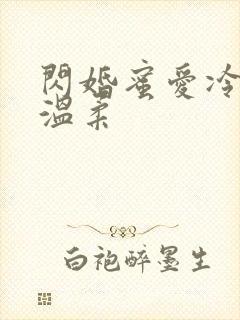 闪婚蜜爱冷少请温柔