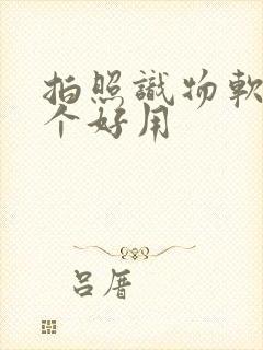 拍照识物软件哪个好用