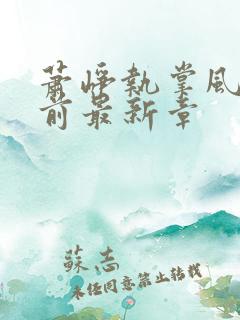 萧峥执掌风云超前最新章