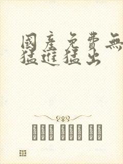 国产免费无遮挡猛进猛出