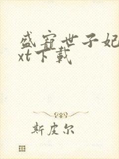 盛宠世子妃 txt下载