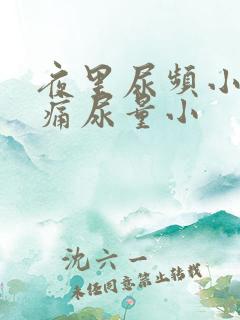 夜里尿频小腹胀痛尿量小