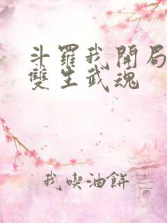 斗罗我开局觉醒双生武魂