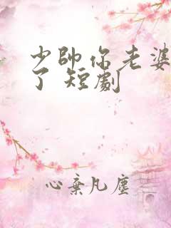 少帅你老婆又跑了 短剧