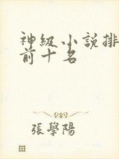神级小说排行榜前十名
