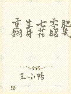 重生七零肥妻要翻身花昭几个孩子